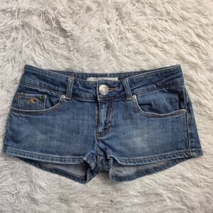 O'Neill Micro Mini Low Rise Denim Jean Shorts 5